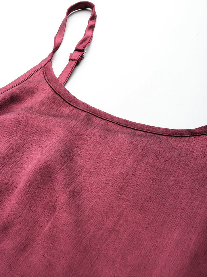 DressBerry Satin A-Line Midi Dress