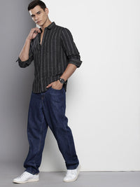 The Indian Garage Co Slim Fit Striped Casual Shirt