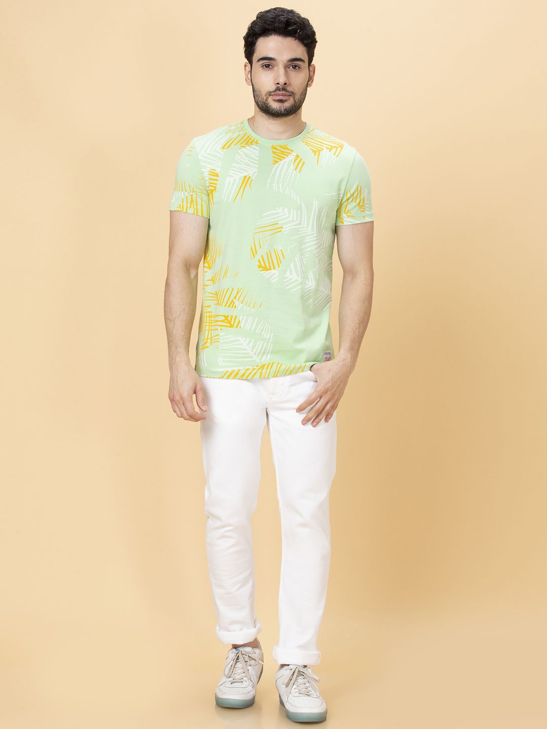 Being Human Men Round Neck Pure Cotton Printed T-shirt