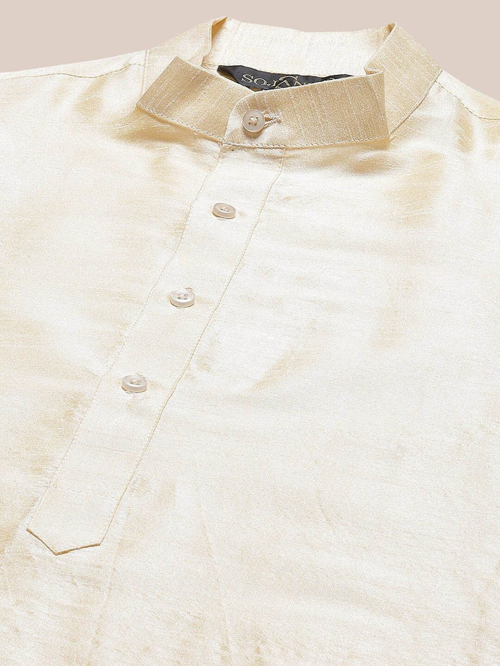 SOJANYA Mandarin Collar Regular Kurta with Churidar with Woven Design Nehru Jacket