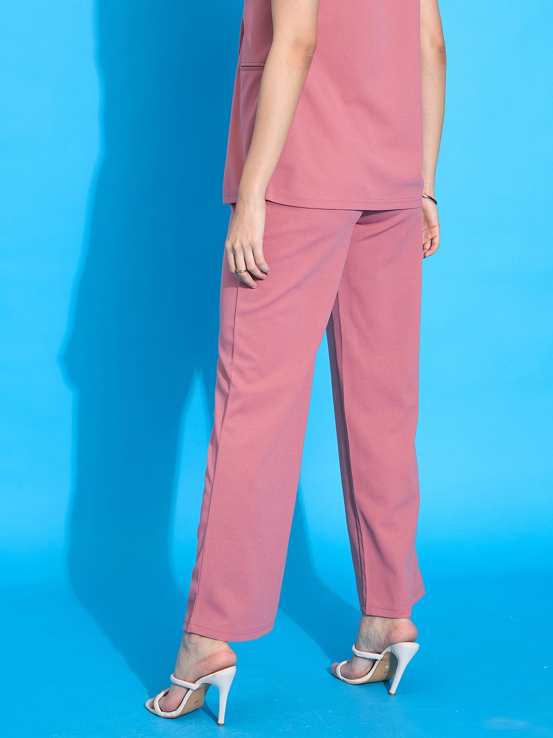 SASSAFRAS worklyf Women Mid Rise Straight Fit Regular Trouser