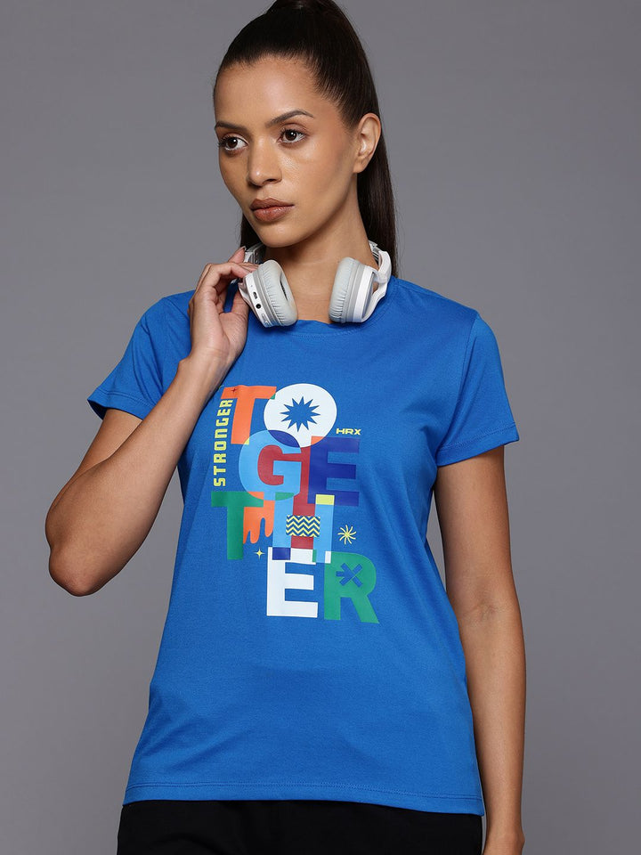 HRX by Hrithik Roshan Women Printed Lifestyle T-shirt