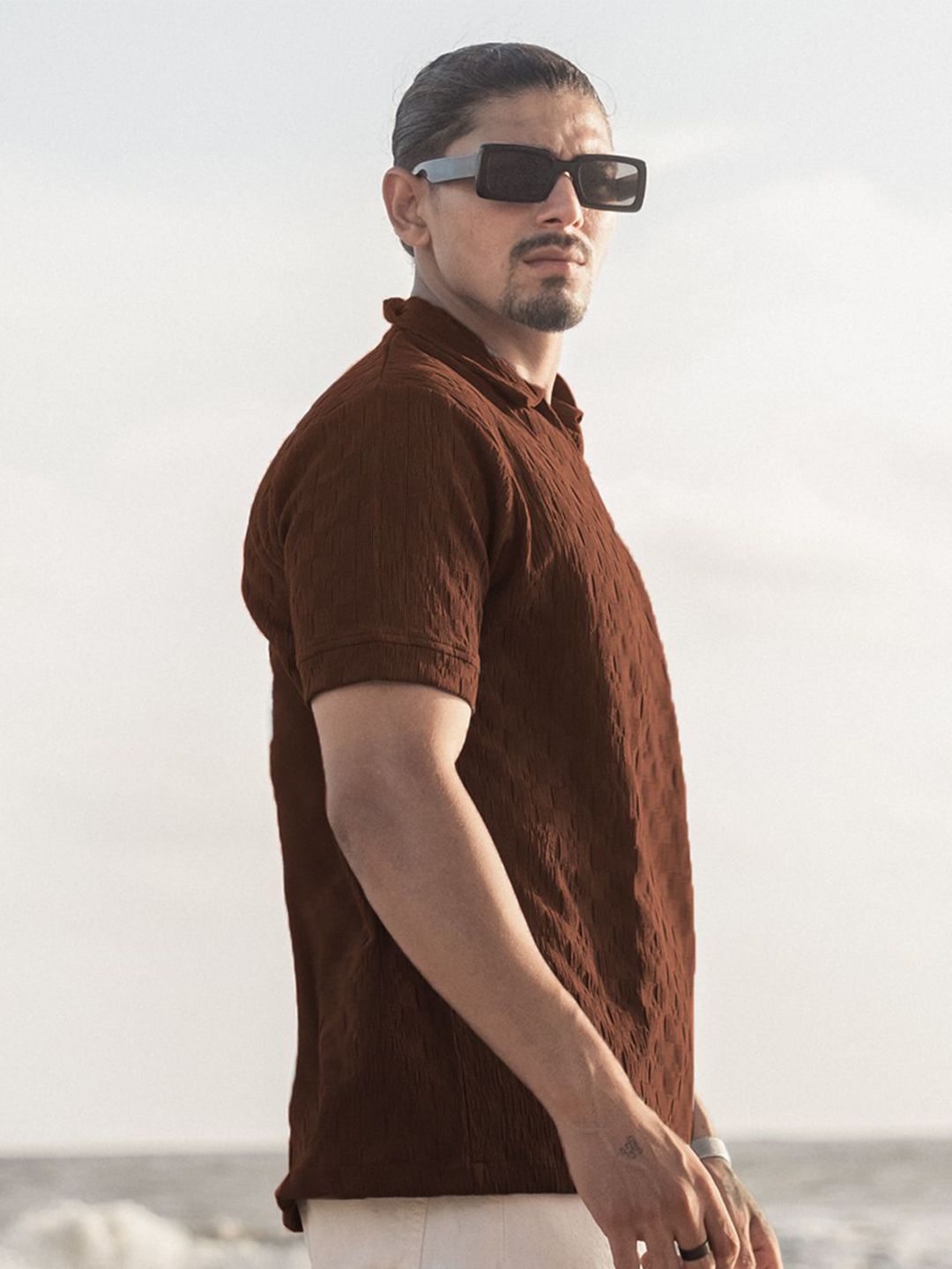 Powerlook Men Polo Collar T-shirt