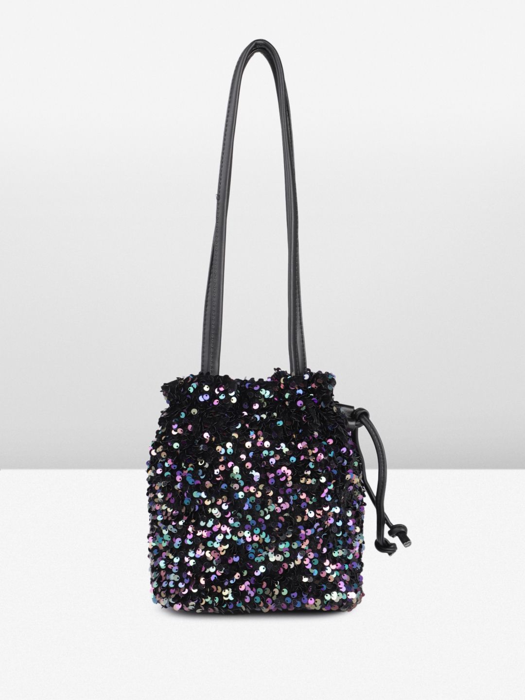 DressBerry Embellished Bucket Shoulder Bag