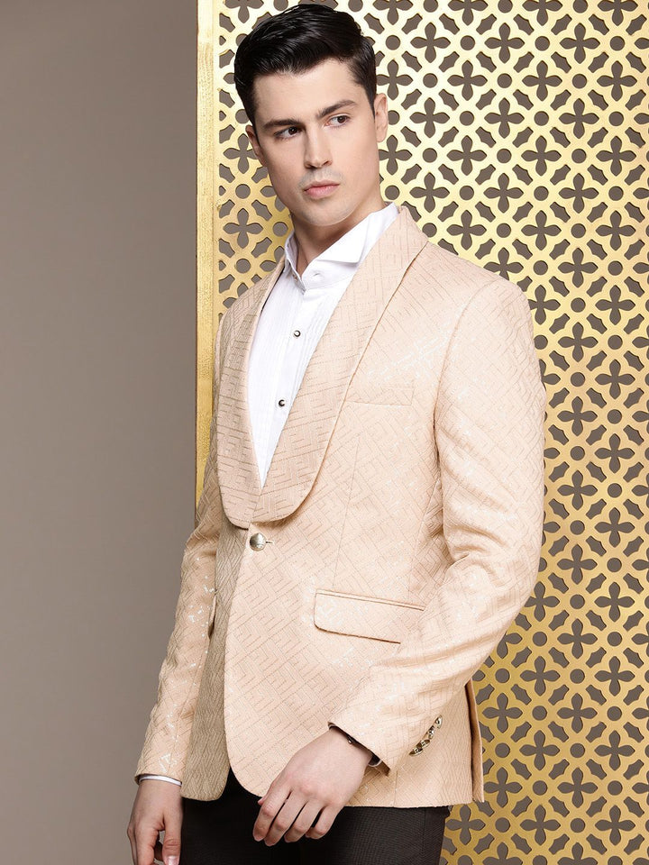 House of Pataudi Single-Breasted Sequinned Blazers