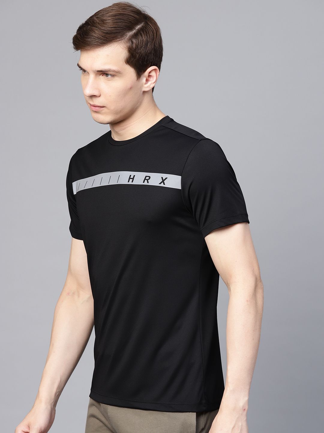 HRX by Hrithik Roshan Ultralyte Men Black Running T-shirt