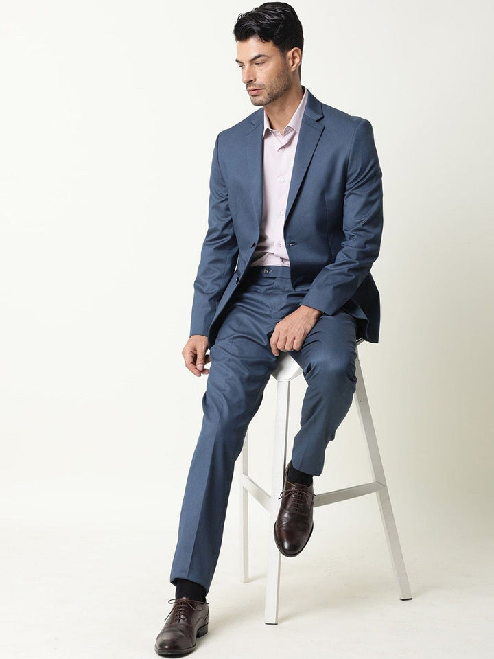 RARE RABBIT Men Lingo Mid-Rise Slim Fit Trouser
