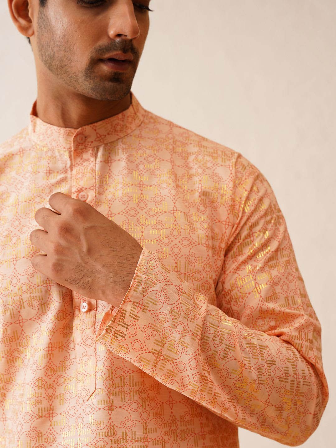 SOJANYA Printed Regular Pure Cotton Kurta with Churidar