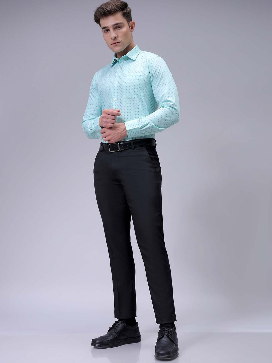 The Indian Garage Co. X Luxe Men Slim Fit Formal Trousers
