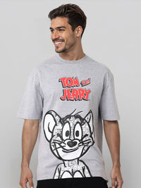 The Indian Garage Co Men Printed Raw Edge Boxy T-shirt