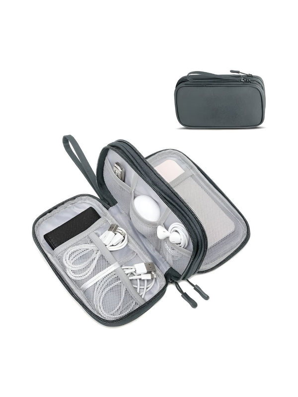 Cortina Grey Water Resistant Pouch Electronics Accessories Organisers