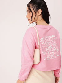 DressBerry Printed Cotton Terry Relaxed Fit Sweatshirts