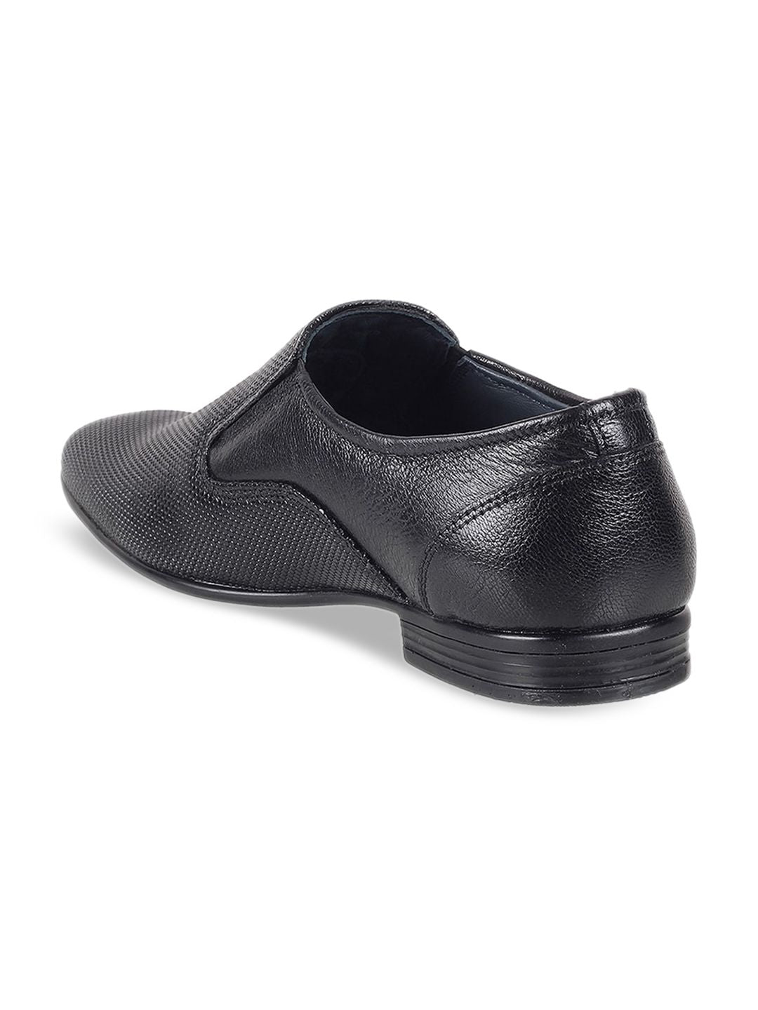 Mochi Men Textured Leather Slip-On Shoes