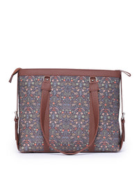 ZOUK Floral Printed Structured Shoulder Bag