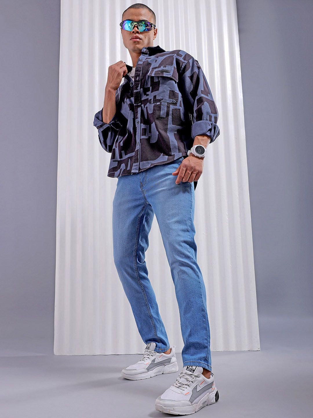 The Indian Garage Co Men Slim Fit Mid-Rise Clean Look Jeans