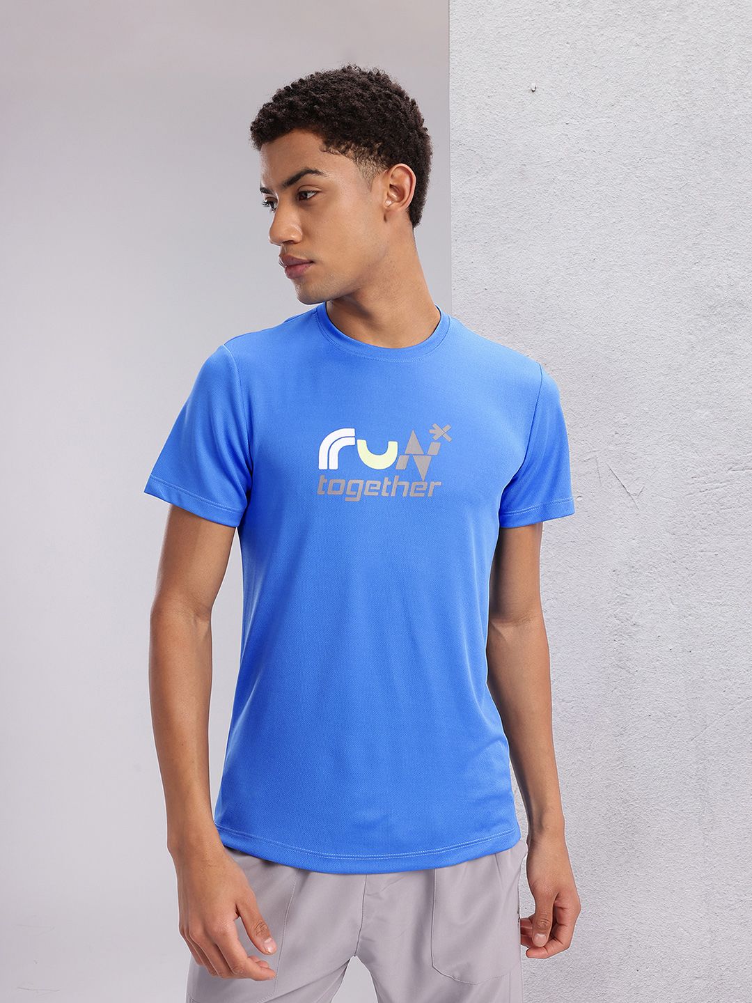 HRX by Hrithik Roshan Couple Collection Typography Printed Running Rapid-Dry T-shirt