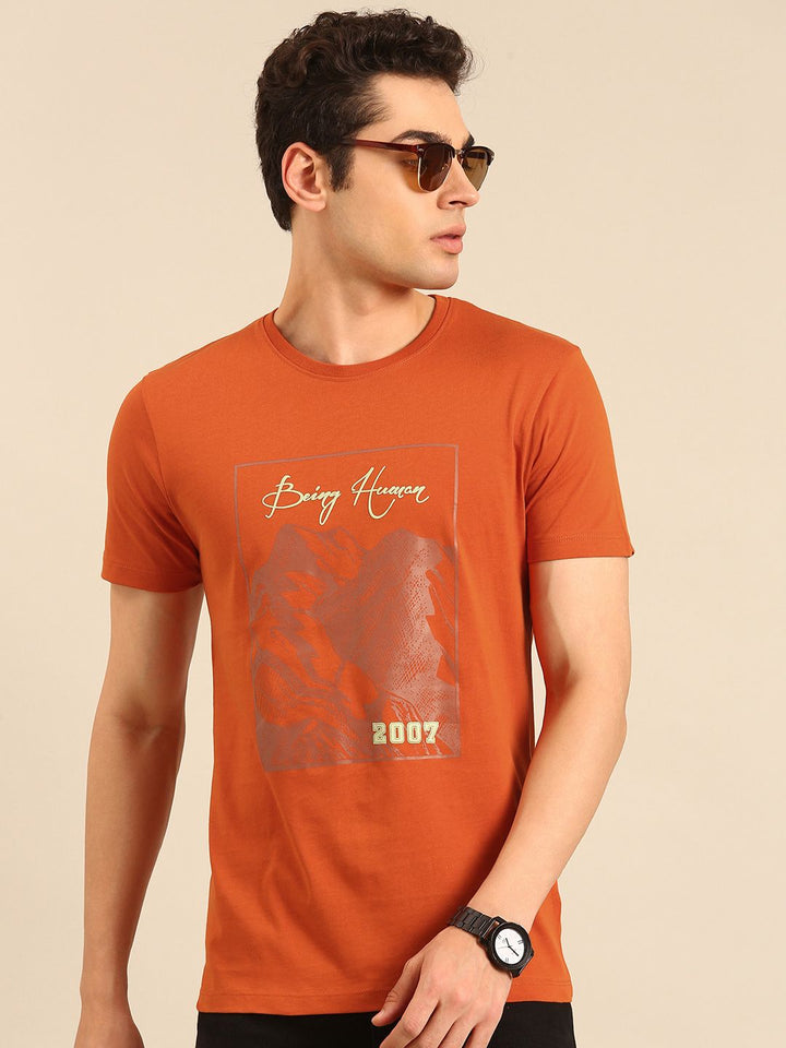Being Human Printed Pure Cotton T-shirt