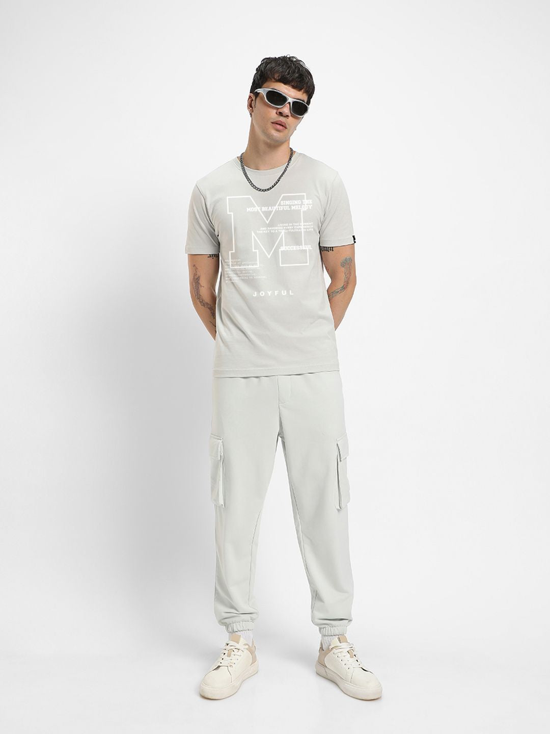 Bewakoof Men Typography Printed Round Neck Pure Cotton T-shirt