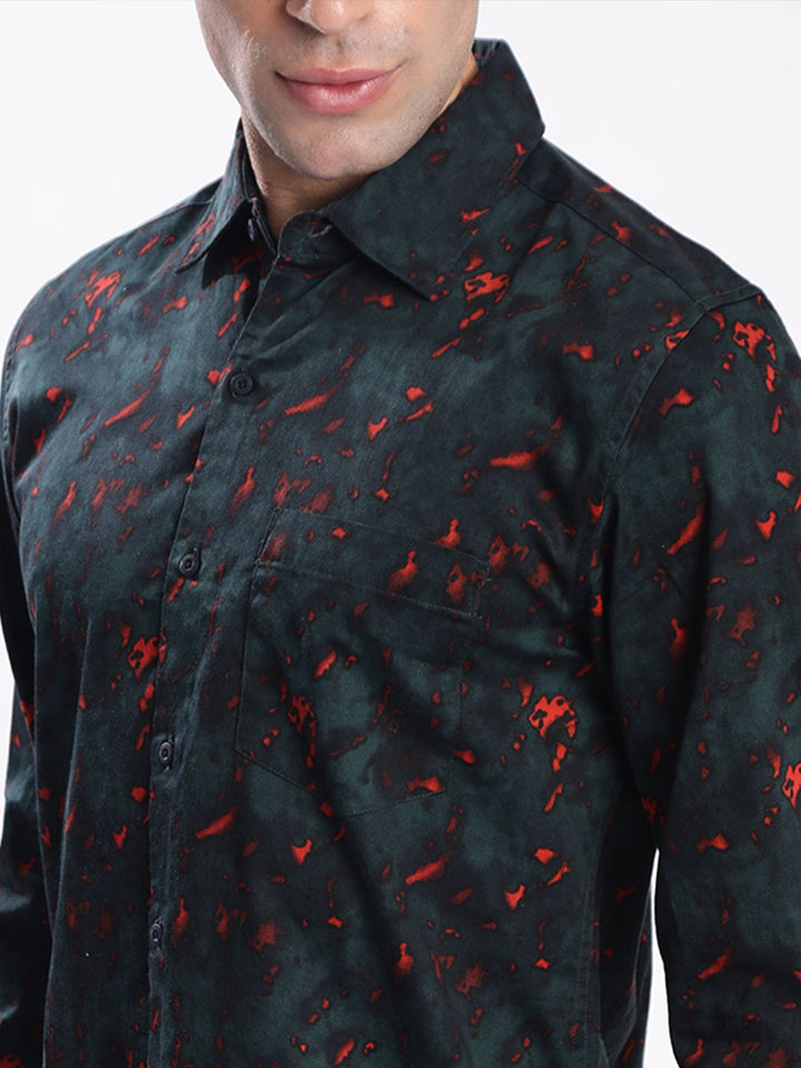 Bene Kleed Men Slim Fit Printed Casual Shirt