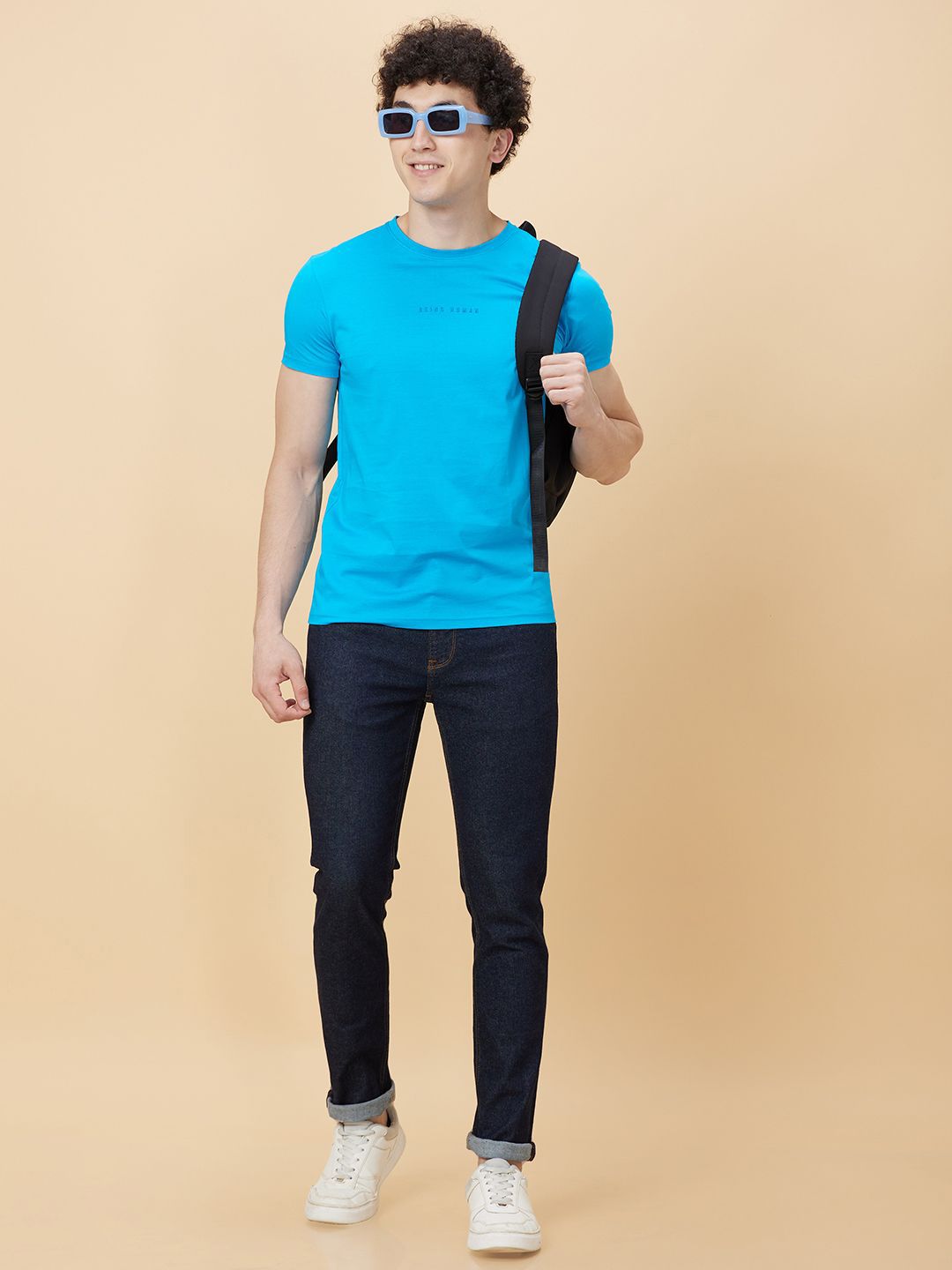 Being Human Men Round Neck Solid T-shirt