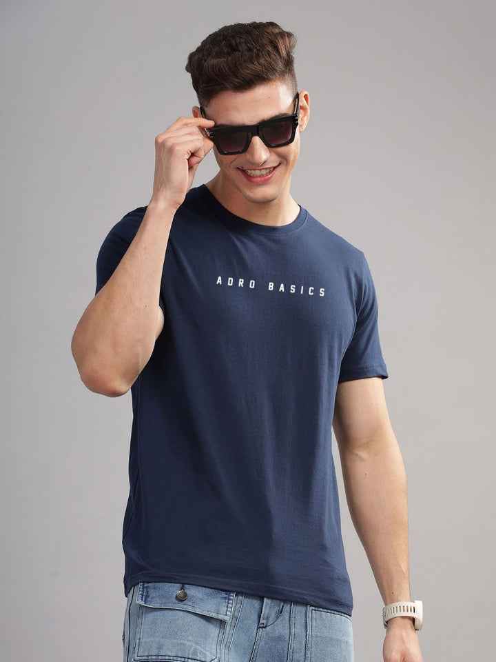 ADRO Men Typography Printed T-shirt