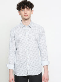 Being Human Pure Cotton Slim Fit Ethnic Motifs Printed Casual Shirt