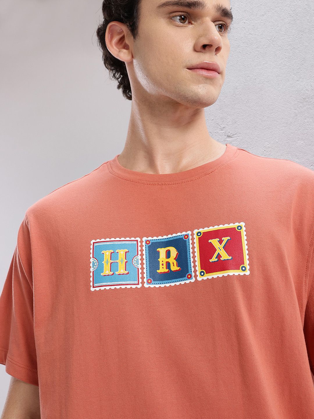 HRX by Hrithik Roshan Typography Printed T-shirt