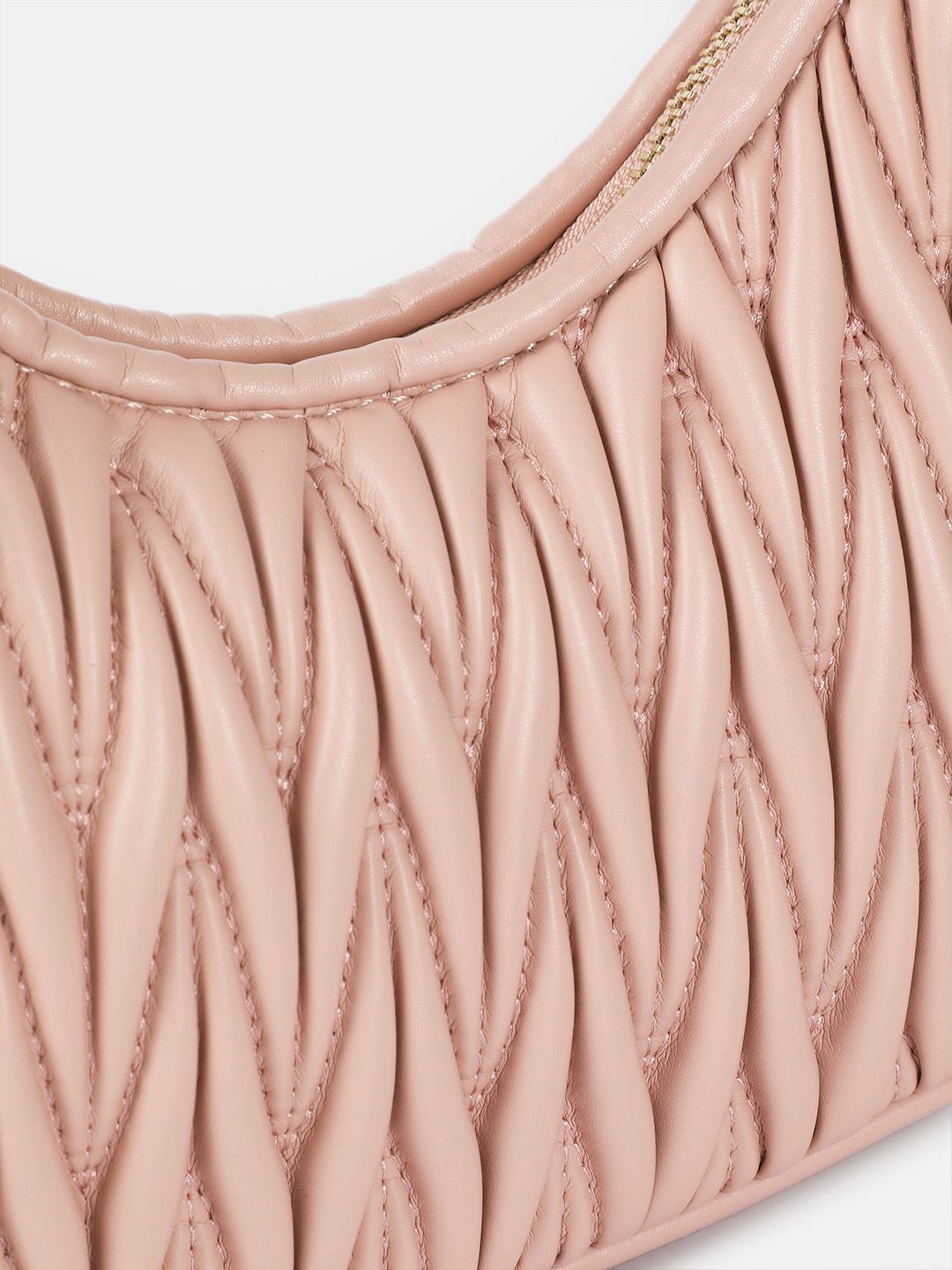 DressBerry Textured Structured Shoulder Bag