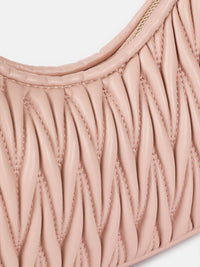 DressBerry Textured Structured Shoulder Bag
