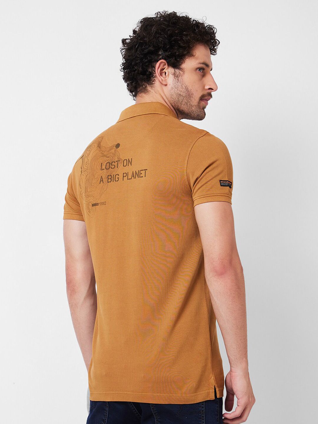 SPYKAR Polo Collar Cotton Slim Fit T-shirt