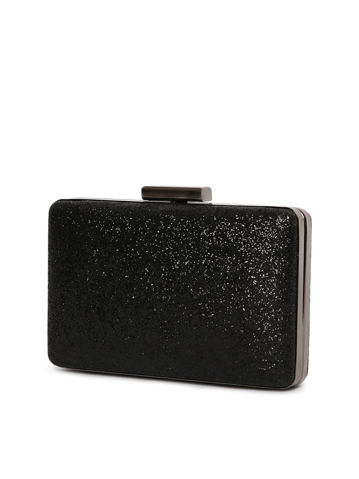 Lisa Hayden for Lino Perros Black Shimmer Box Clutch