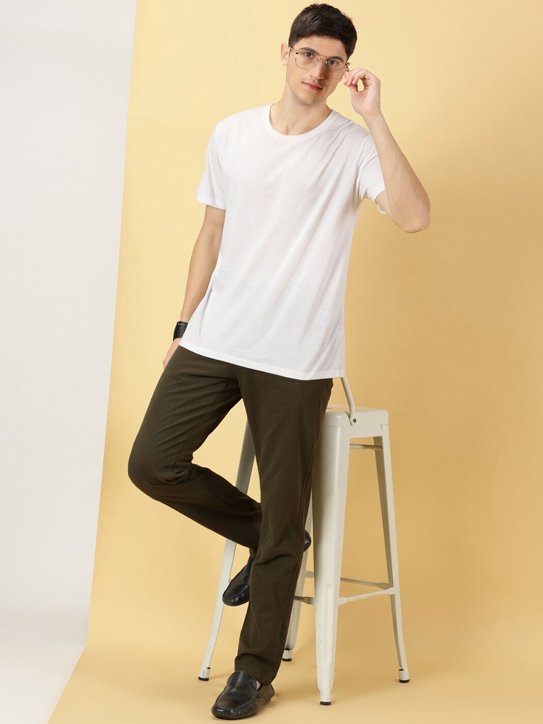 Thomas Scott Men Smart Slim Fit Cotton Chino Trouser