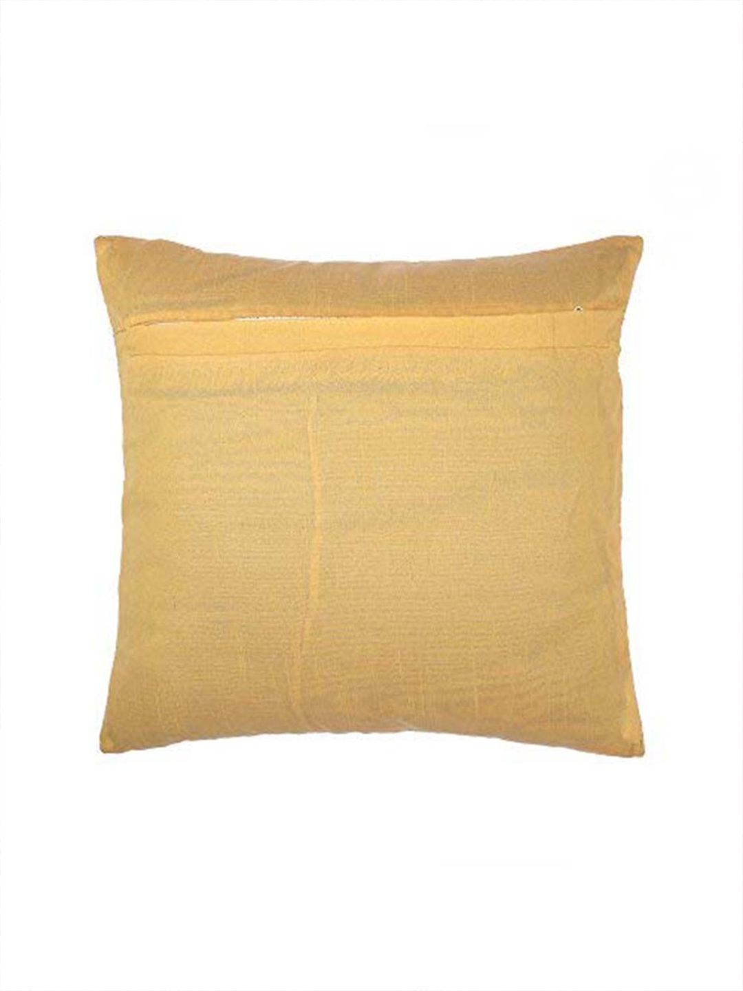 STITCHNEST Pink & Purple Abstract Printed Jute Cotton Square Cushion Cover