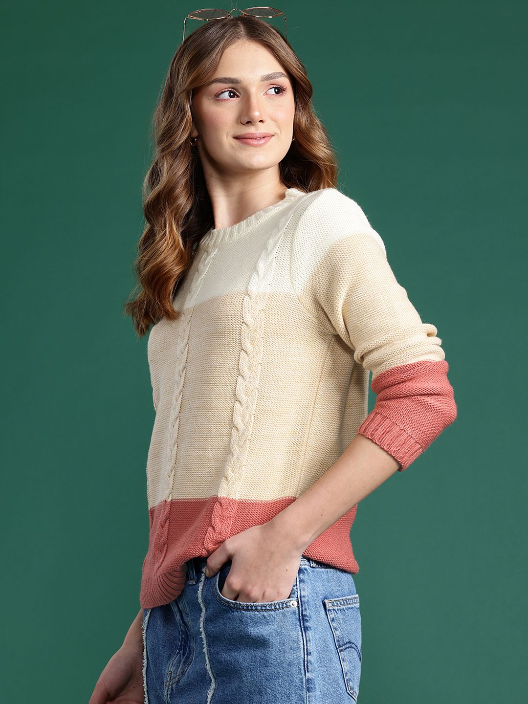 DressBerry Cable Knit Pullover