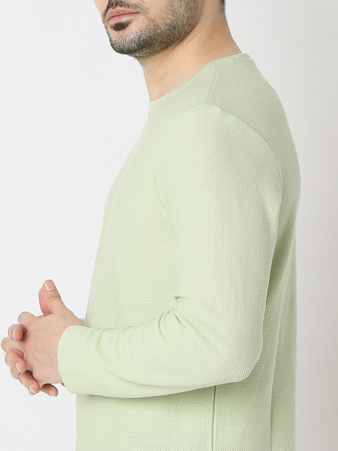 SPYKAR Men Solid Round Neck Cotton T-shirt