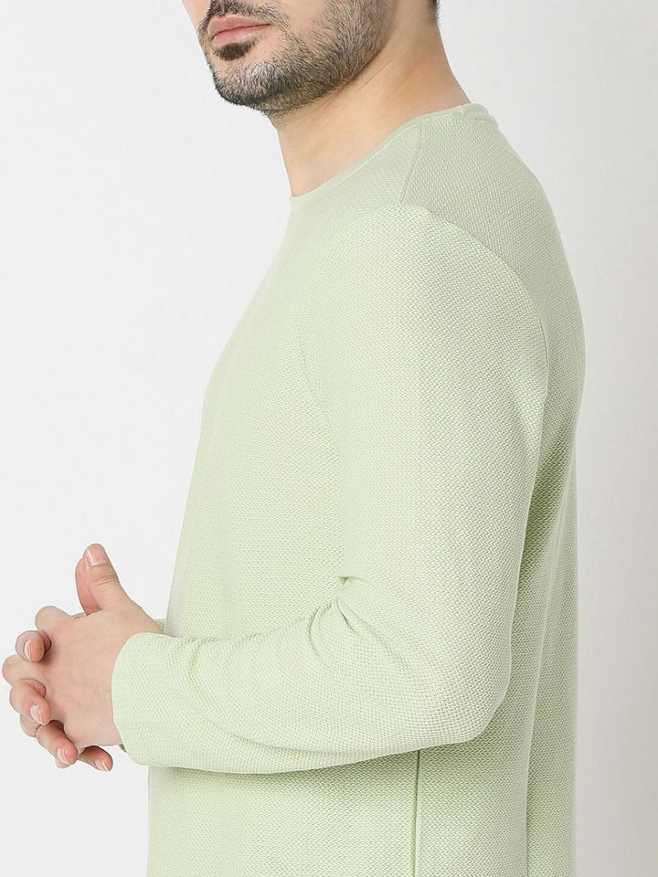 SPYKAR Men Solid Round Neck Cotton T-shirt