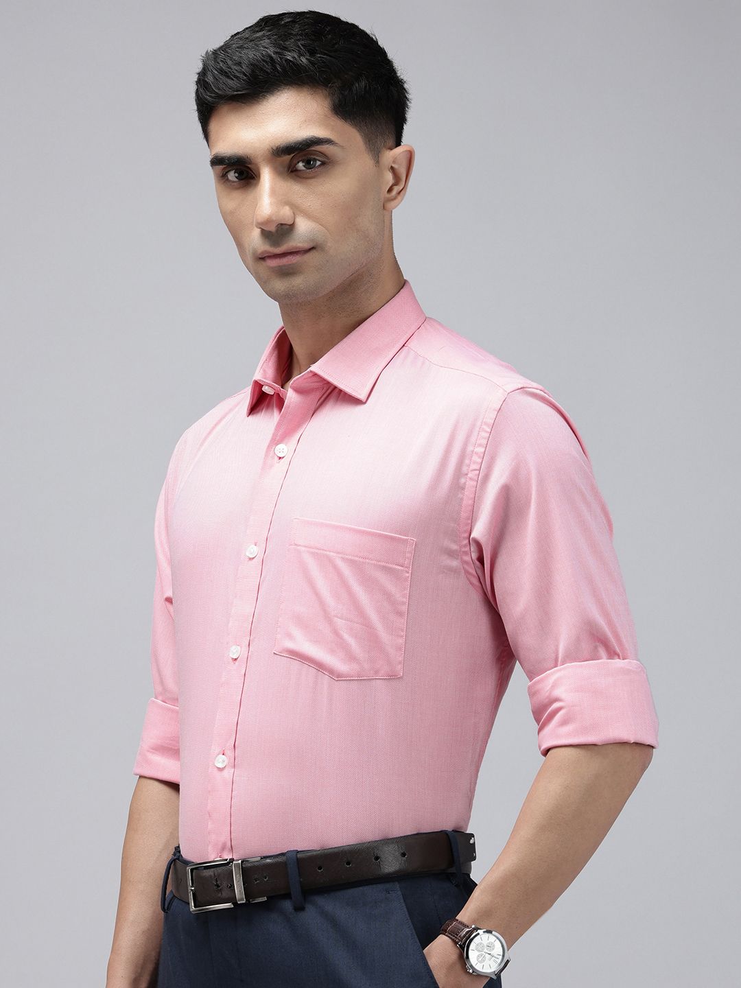 Park Avenue Textured Pure Cotton Formal Shirt