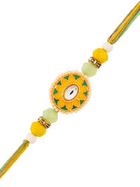 Voylla Men Faux Pearls Embellished Thread  Rakhi