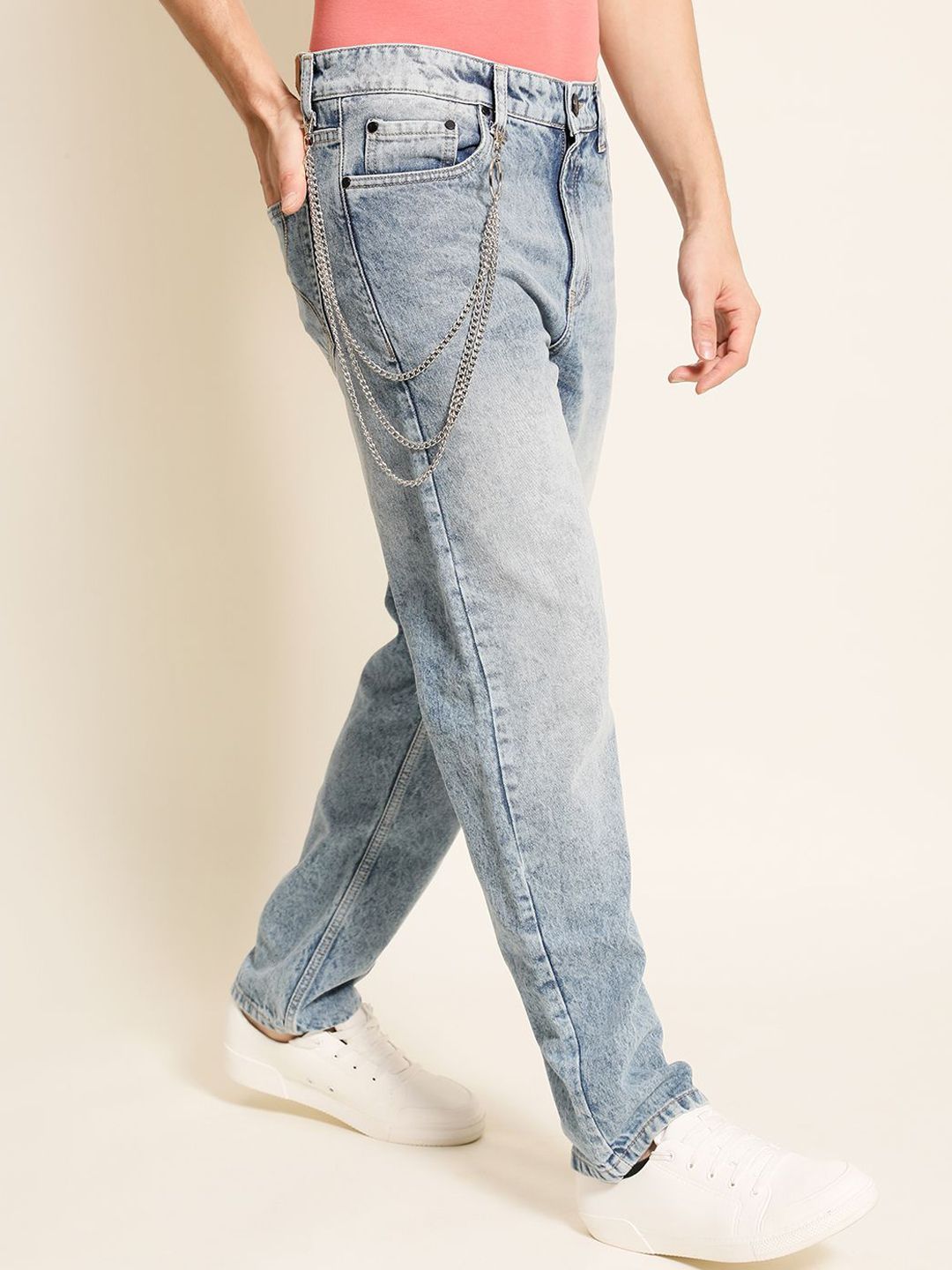 Bene Kleed Men Heavy Faded Relaxed Fit Jeans