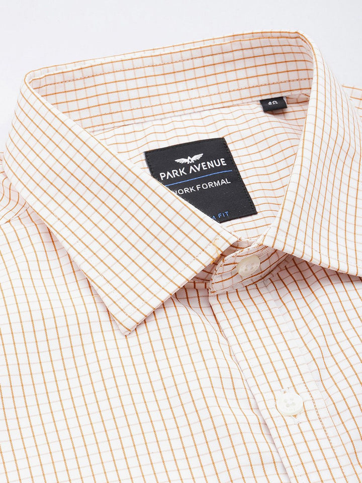 Park Avenue Slim Fit Checked Formal Shirt
