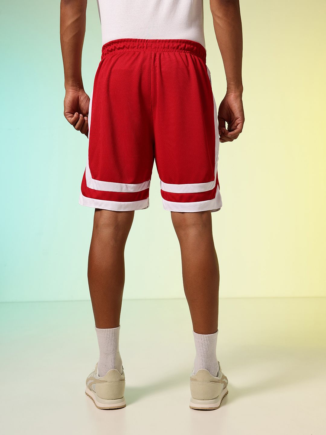 HRX by Hrithik Roshan Men Rapid-Dry Striped Lifestyle Sports Shorts