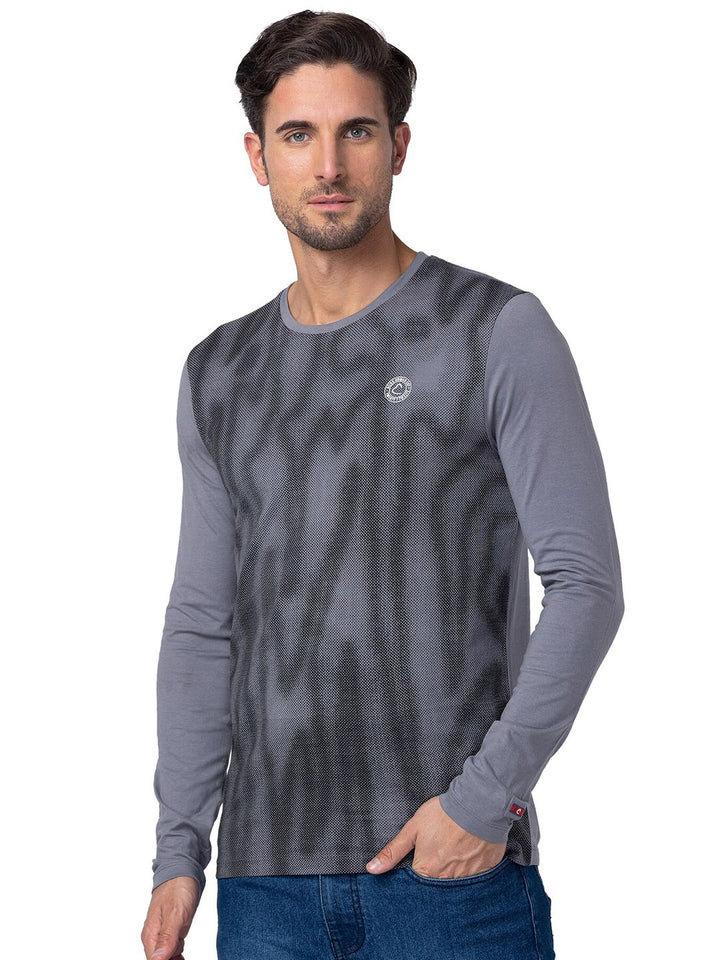 Being Human Slim Fit Abstract Printed Round Neck Casual T-shirt