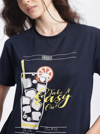 DressBerry Graphic Club Printed T-shirt