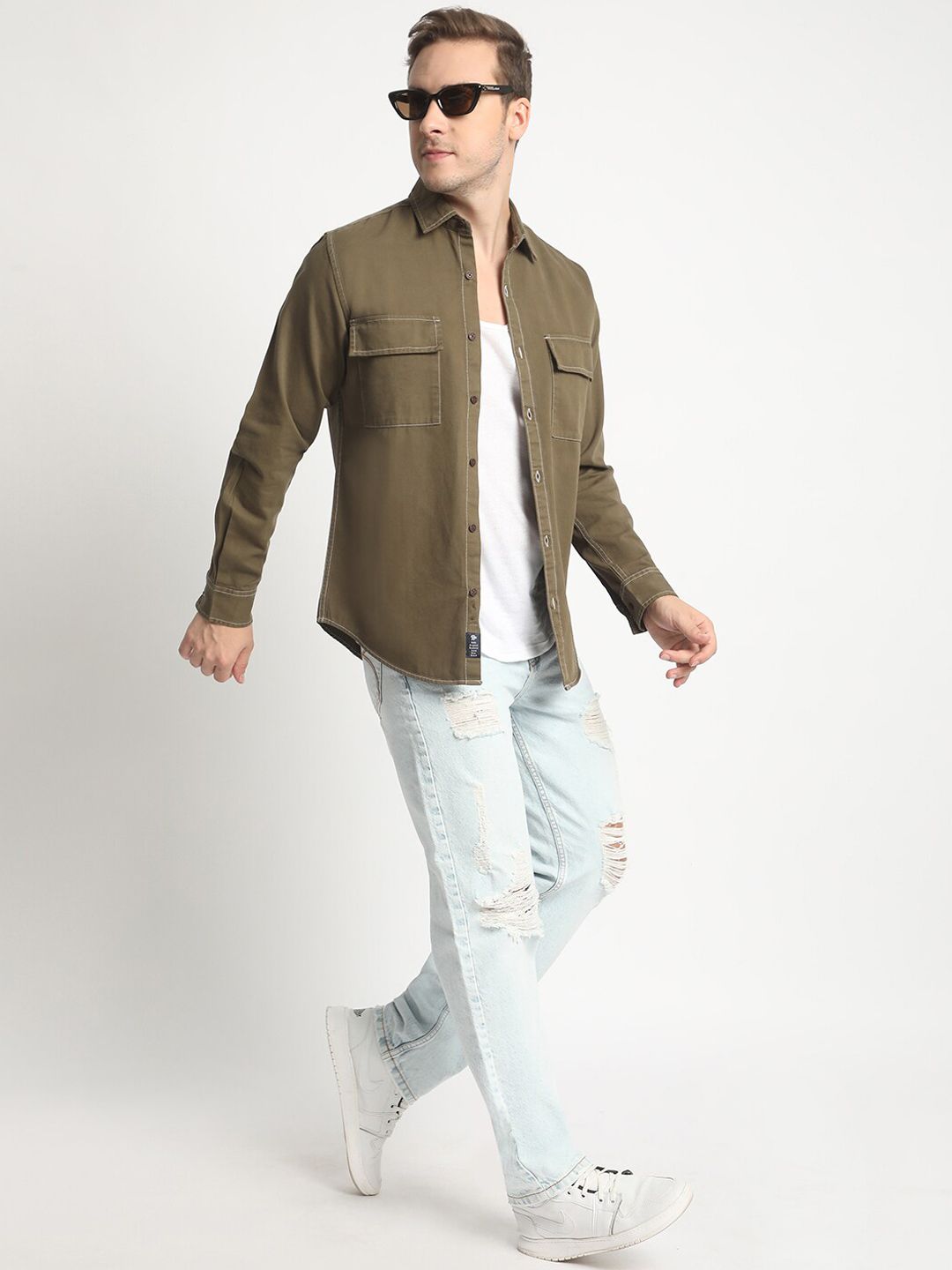 Bene Kleed Men Straight Fit Mid-Rise Highly Distressed Heavy Fade Pure Cotton Jeans