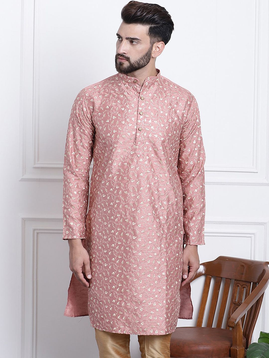SOJANYA Kurta Lurus Sulam Bunga