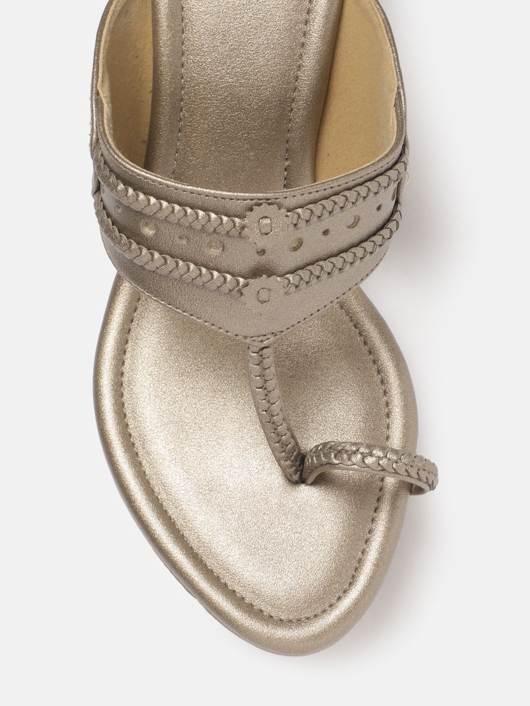 House of Pataudi Ethnic Embellished Wedge Heel