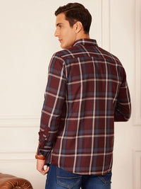 DENNISON Smart Tartan Checks Checked Button-Down Collar Casual Shirt