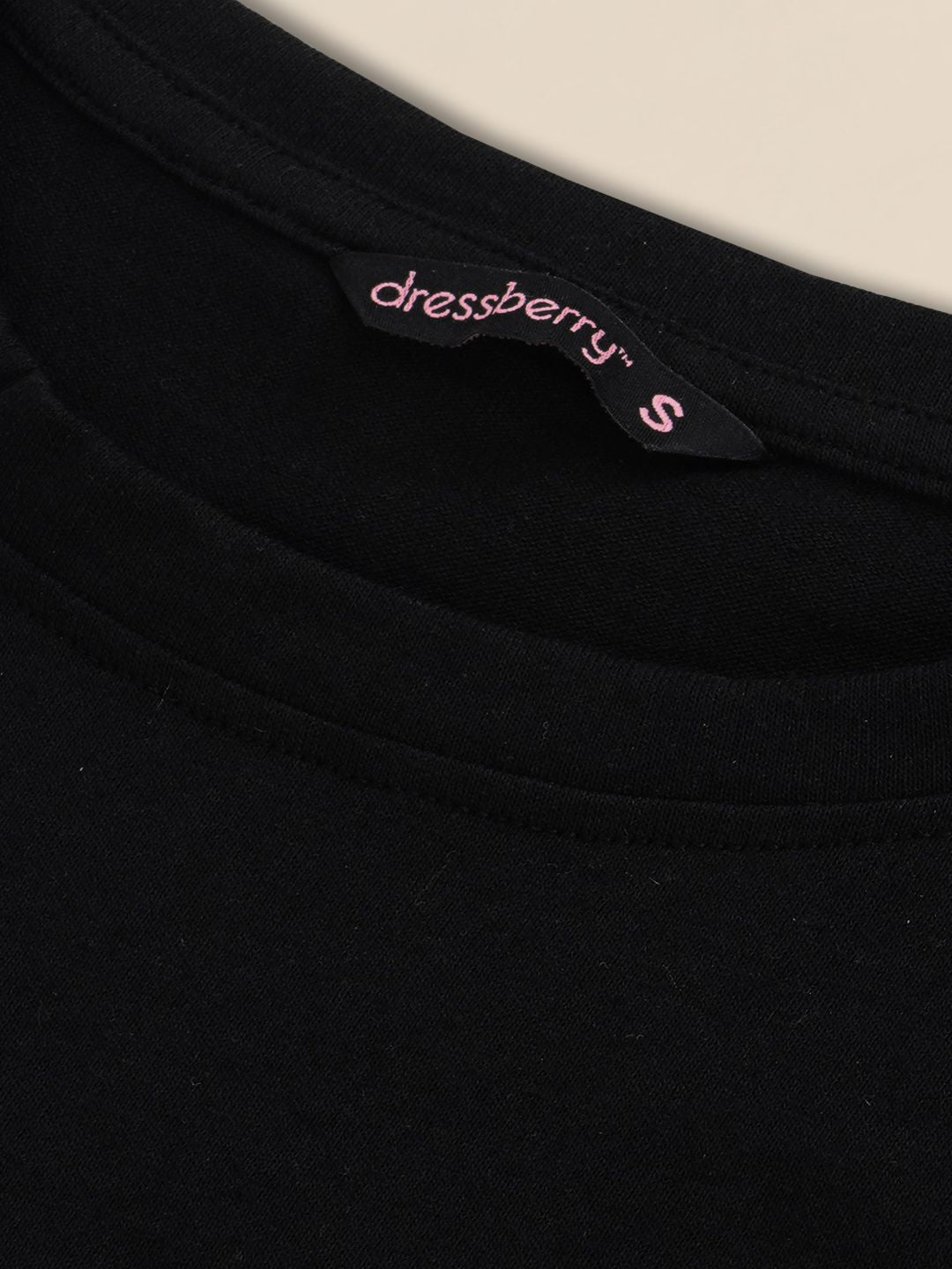 DressBerry Solid Round Neck T-shirt