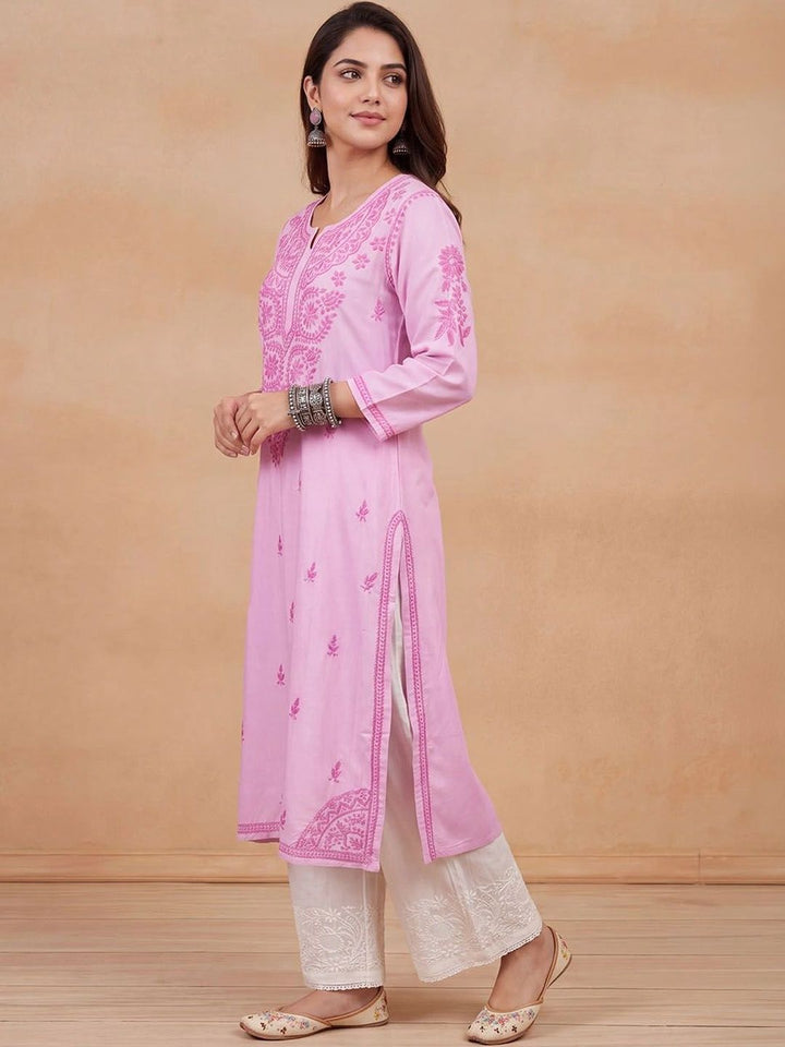 House of Chikankari Women Ethnic Motifs Embroidered Chikankari Kurta