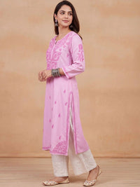 House of Chikankari Women Ethnic Motifs Embroidered Chikankari Kurta